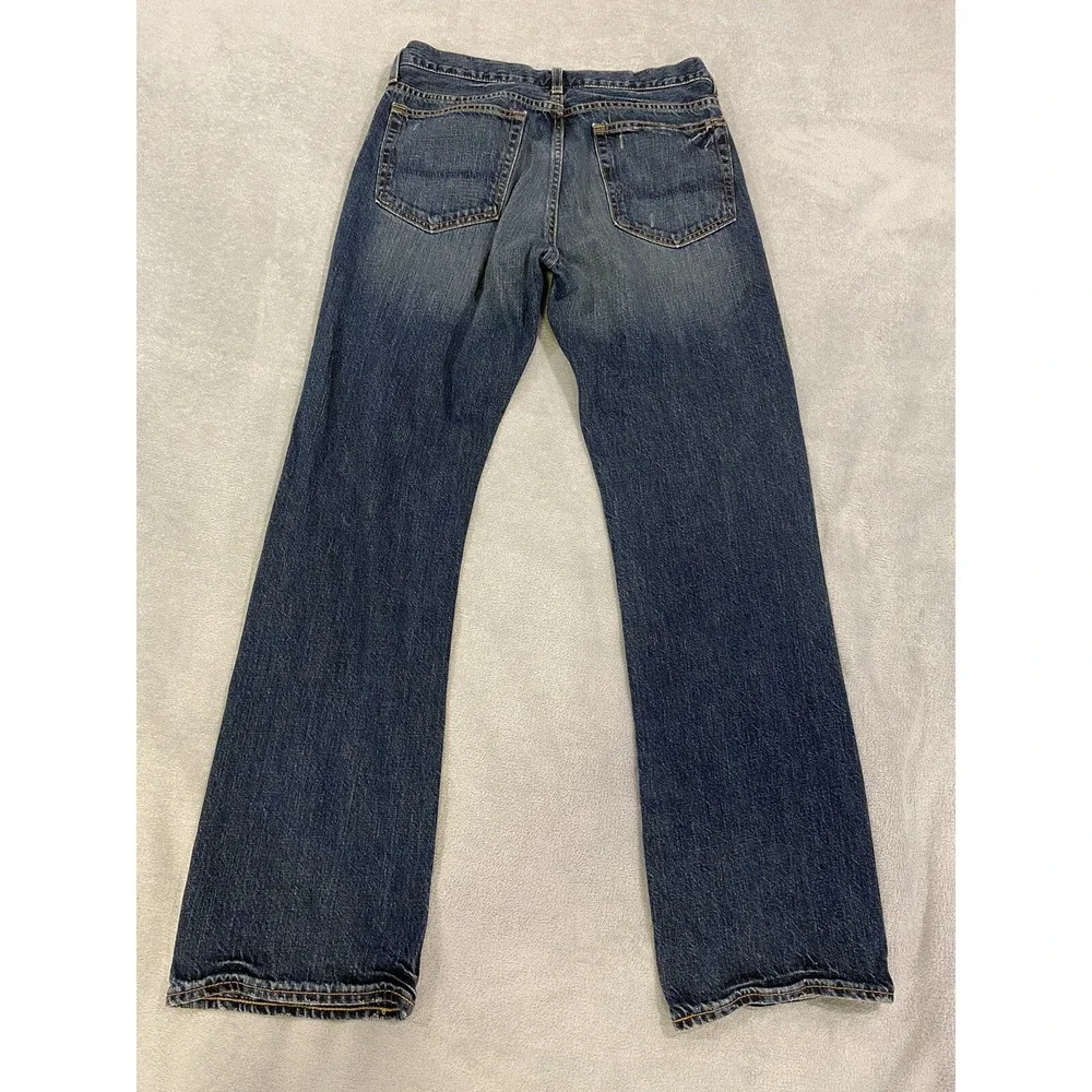 J Crew Jeans Mens 32x32 Blue Dark Wash Denim Measures 32x32 Handmade In Canada